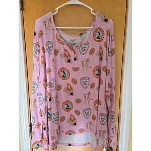 Bunny Knot Women's Long Sleeve Pajama Shirt Top 4XL Troop Beverly Hills